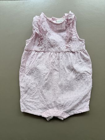 Pink Summer Baby Romper 18 Months Light Cotton
