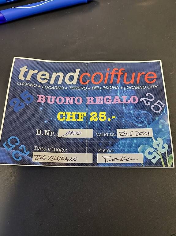 Gutscheine: Buono Trend coiffure – Gebraucht aus Sonvico von nuvola04