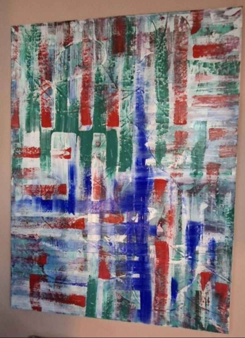 Tableaux: Gemälde Farbmosaik handmade 60×80 – Neuf (Voir description) à Riehen par Steinbock1970 1