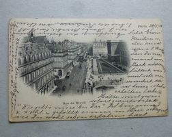 AK Paris Rue de Rivoli, gestempelt 1902