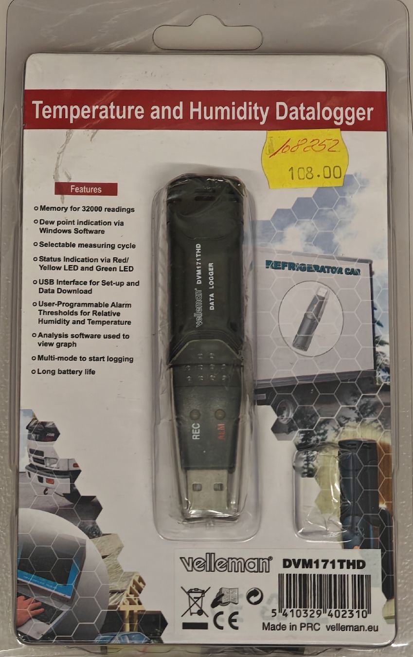 Misurare: Temperatur & Feuchtigkeit Datenlogger DVM171HD – Usato da Rheinsulz venduto da Dred