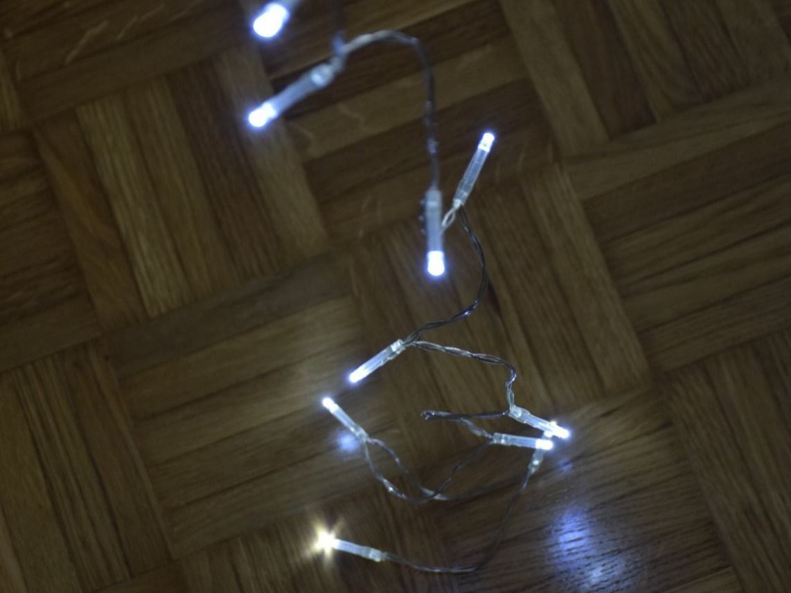 Ghirlande e barre luminose: Lichtkette 10 Led White Nr.080818 – Nuovo e nell'imballaggio originale da Wetzikon ZH venduto da Wetzicardo25 1