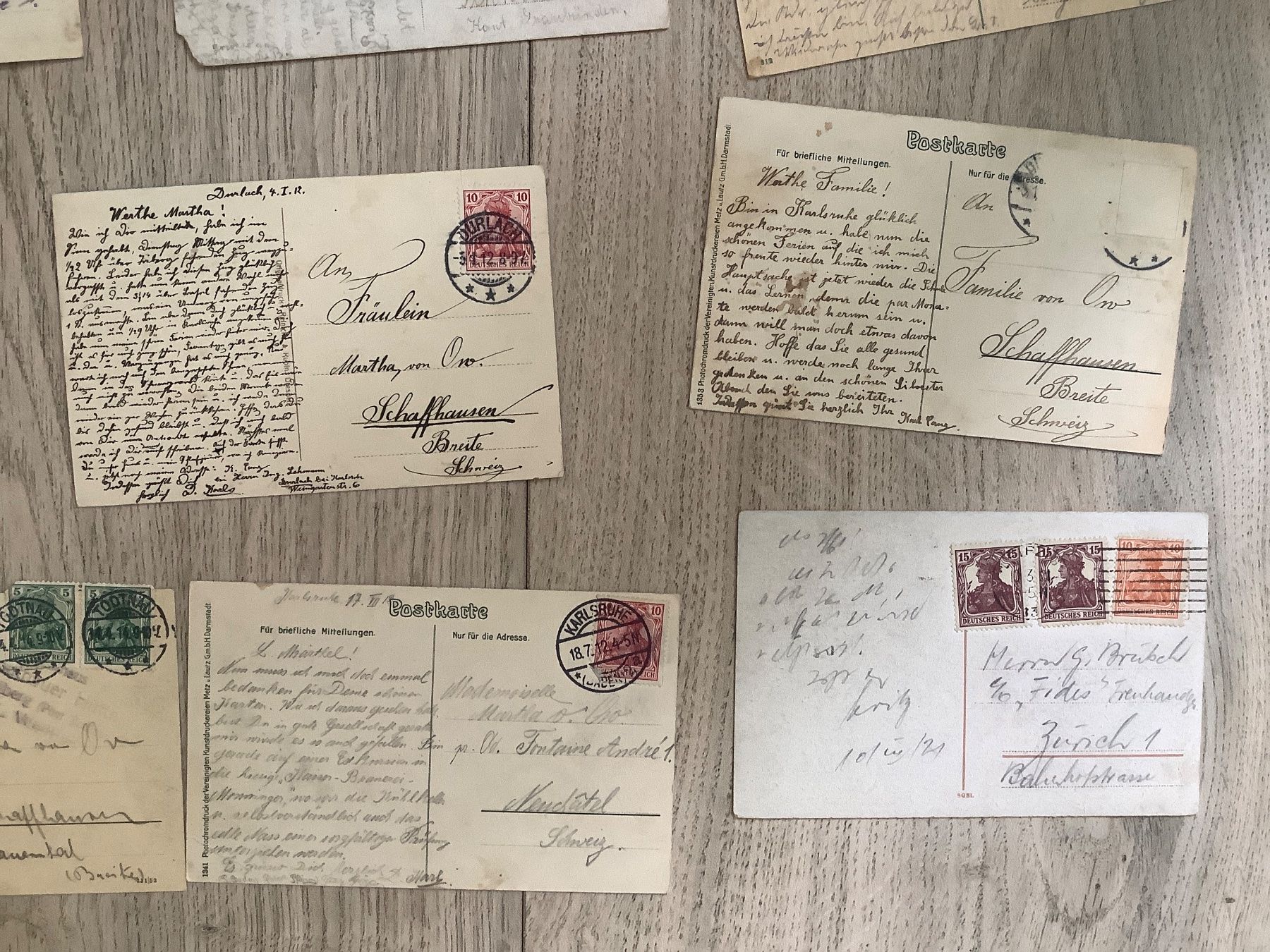 Cartoline postali: 19 gelaufene Ansichtskarten Deutschland 1899 - 1947 – Usato da St. Gallen venduto da herbrig2 4