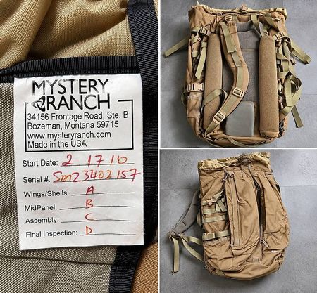 Mystery Ranch SATL Military / Assault Pack in Coyote Brown.