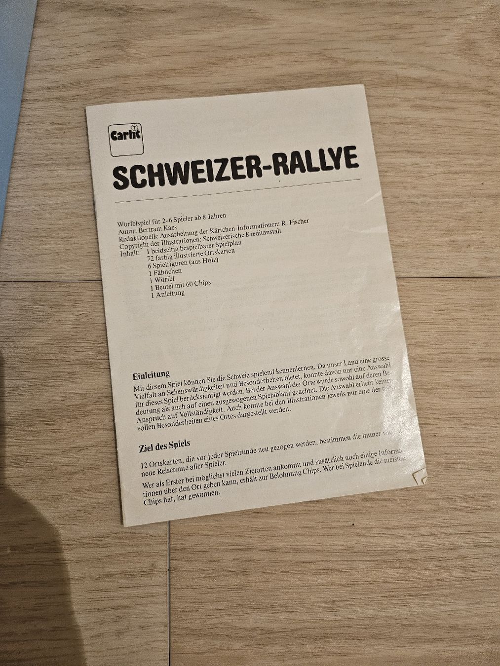 Carlit Spiele: Jeu de société "Schweizer Rallye Suisse" Carlit – Gebraucht aus La Joux FR von car_ck96 4