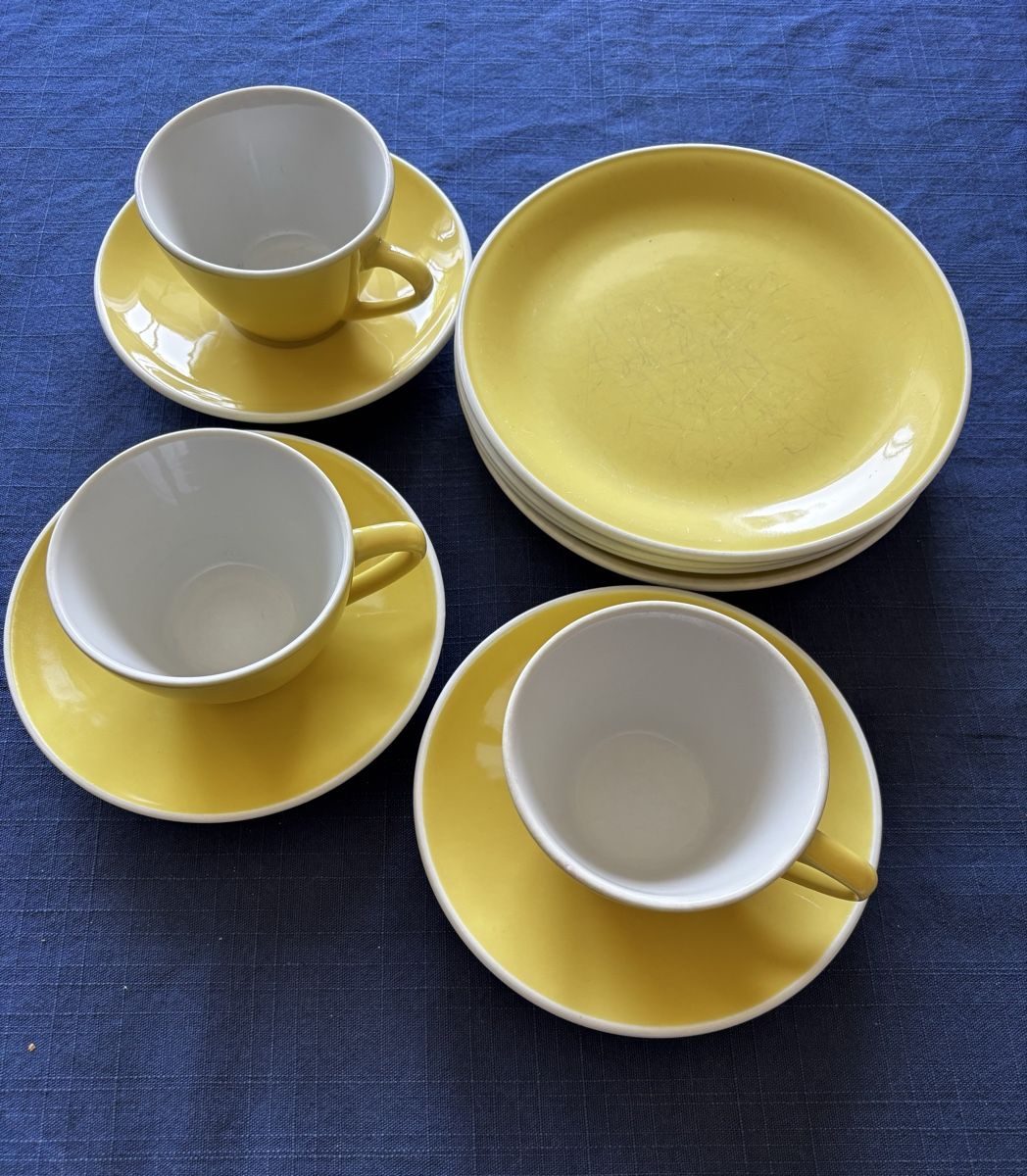 Rössler Services de table: Rössler Mid Century, Kaffeeset 10teilig gelb – D'occasion à Heiden par BillyS 1