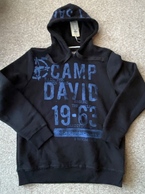 David Brand Camp David Rosa Lila Hoodie Camp David Men Sweatshirt
