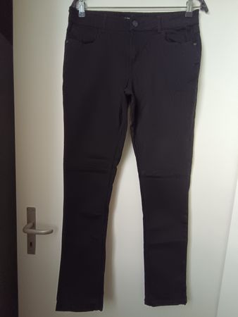 Hose C&A Slim Schwarz, Gr. 40