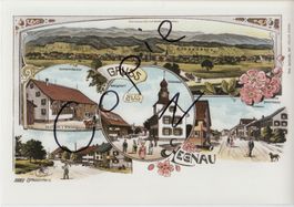 Gruss aus Hegnau - (Litho-Ansicht um 1900)