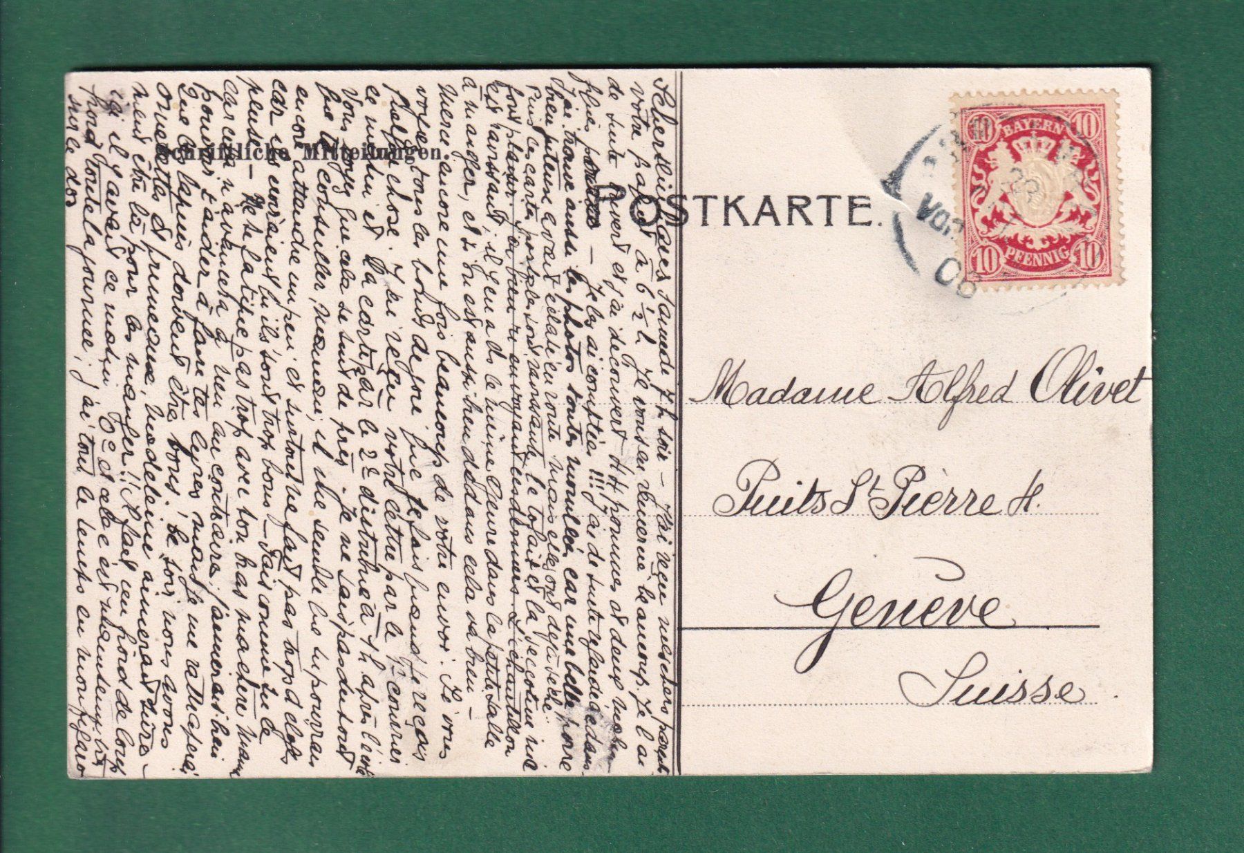 Cartoline postali: MÜNCHEN - Bahnhofplatz - Tram - 1906 – Usato da Pully venduto da nicecards-shop 1