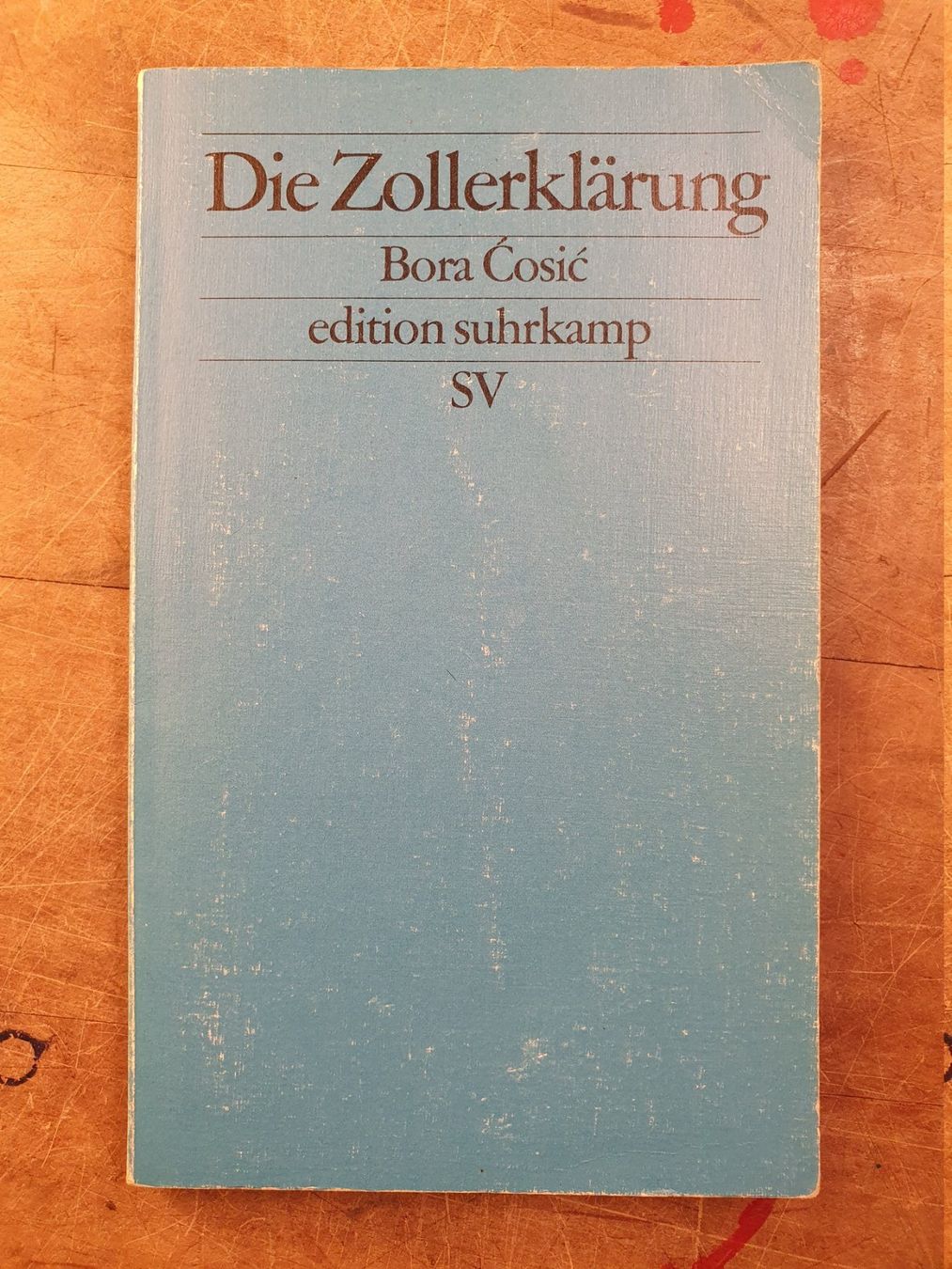 Libri: Die Zollerklärung - Bora Cosic – Usato da Zürich venduto da loosebone