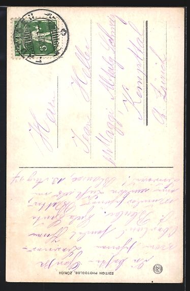 Cartoline postali: AK Blausee, Seepartie mit Bergpanorama – Usato da Berlin venduto da bartko-reher 1