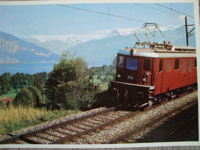 Ansichtskarten: BLS Bern-Lötschberg-Simplon Ae 4/4 Nr. 254 am Thunersee – Neu und originalverpackt aus Thun von Abigboss