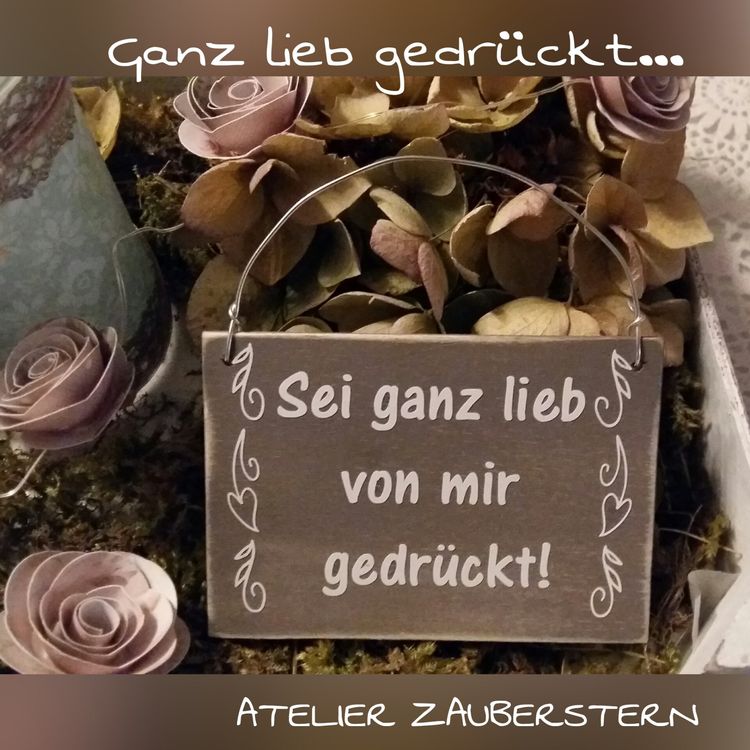 Mini Holzschild Sei ganz lieb gedrückt Kaufen auf Ricardo