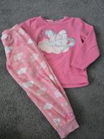 Mädchen Pyjama Grösse 110 Einhorn pink Fleece