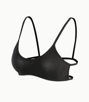 NEUES schwarzes Top ohne Brustpolster Gr. XS - 225287