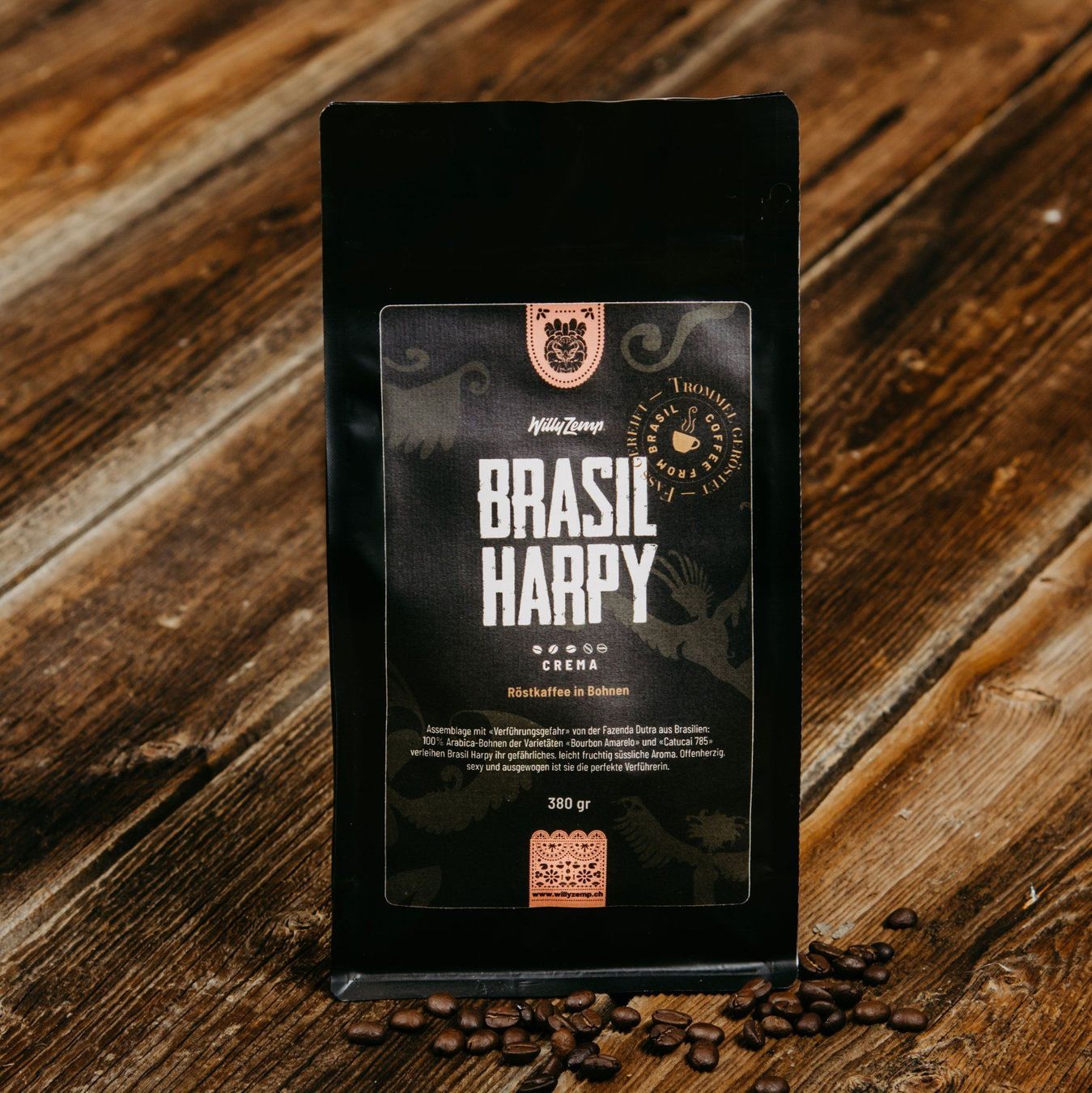 Cibi & Specialità: Brasil Harpy Crema Coffee from Brasil – Nuovo e nell'imballaggio originale da Doppleschwand venduto da Kaffee-Sommelier