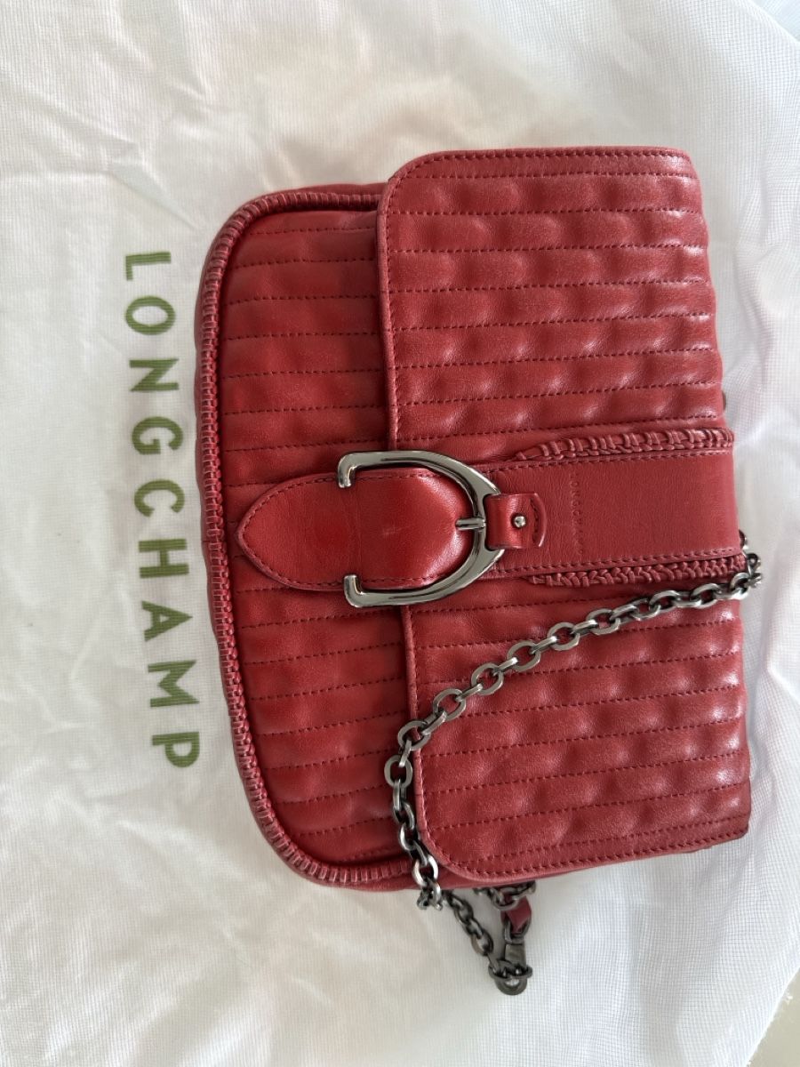 Longchamp Borse da donna: Longchamp women's bag red leather – Usato da Zürich venduto da nad_s27g 3