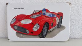 Emaille Schild Ferrari Testa Rossa
