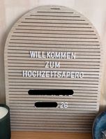 Letter Board Willkommensschild Deko Hochzeit 40x30cm