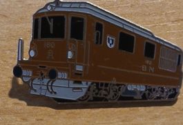 Épinglette locomotive vintage - SBB Brun