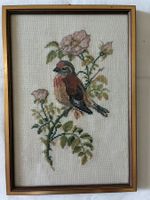Gobelin Stickbild Vogel