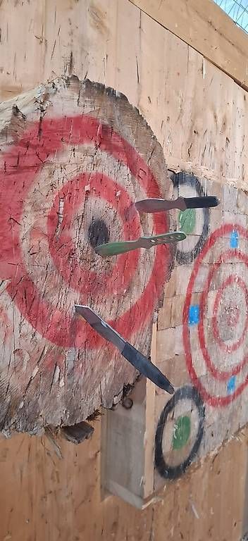 Spiele: Messerwerfen im Sägewerk / Wurfmesser – Neu (gemäss Beschreibung) aus Grünenmatt von Lerchholz 1