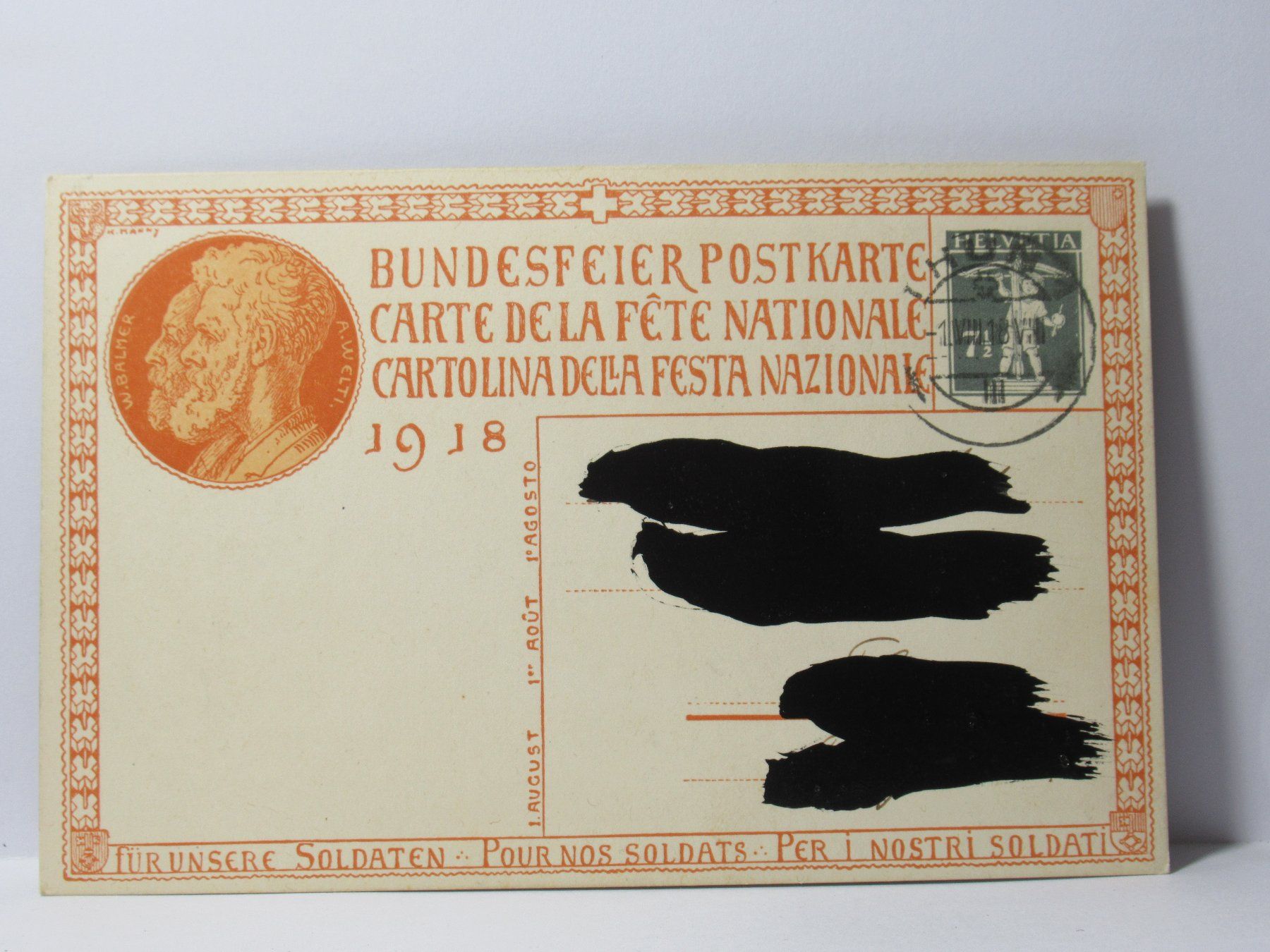 Cartes postales: Bundesfeier Postkarte  1918 – D'occasion à Grenchen par Bluemchen1900 1