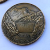 1966 Grosse Medaille Kraftwerke Vorderrhein Curnera 60 mm