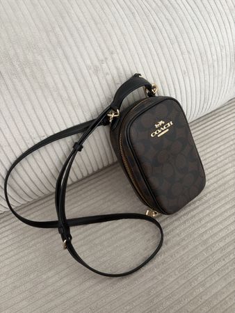Coach Tasche klein monogramm braun - top!