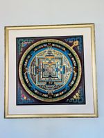 Original handgemaltes Tibetisches Mandala Bild aus Mustang