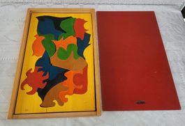 Grosses 70er Jahre Holzpuzzle Pastorini Entwurf A.Vitali