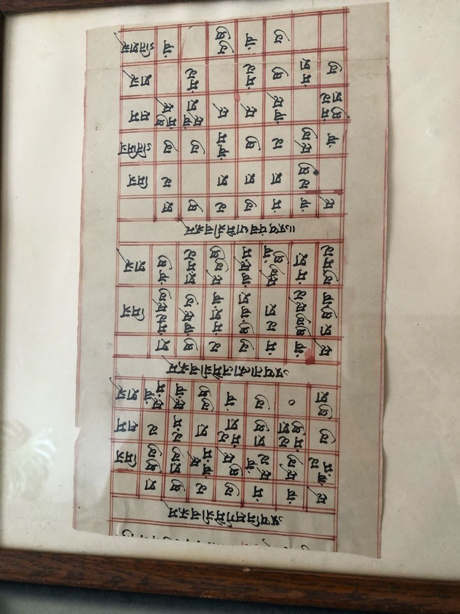 Gemälde: Framed Sanskrit Astrological Chart  – Gebraucht aus Basel von Amechan. 2