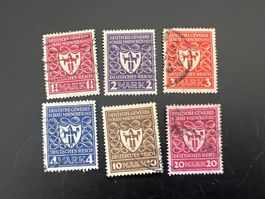 Deutsches Reich 1922  MiNr. 199-204 gest.  (5011)