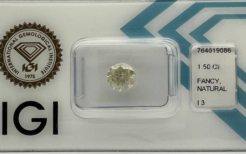 Pietre preziose: Diamant: Fancy Light Yellow, 1.5ct – Usato da Lengwil venduto da Gastman45