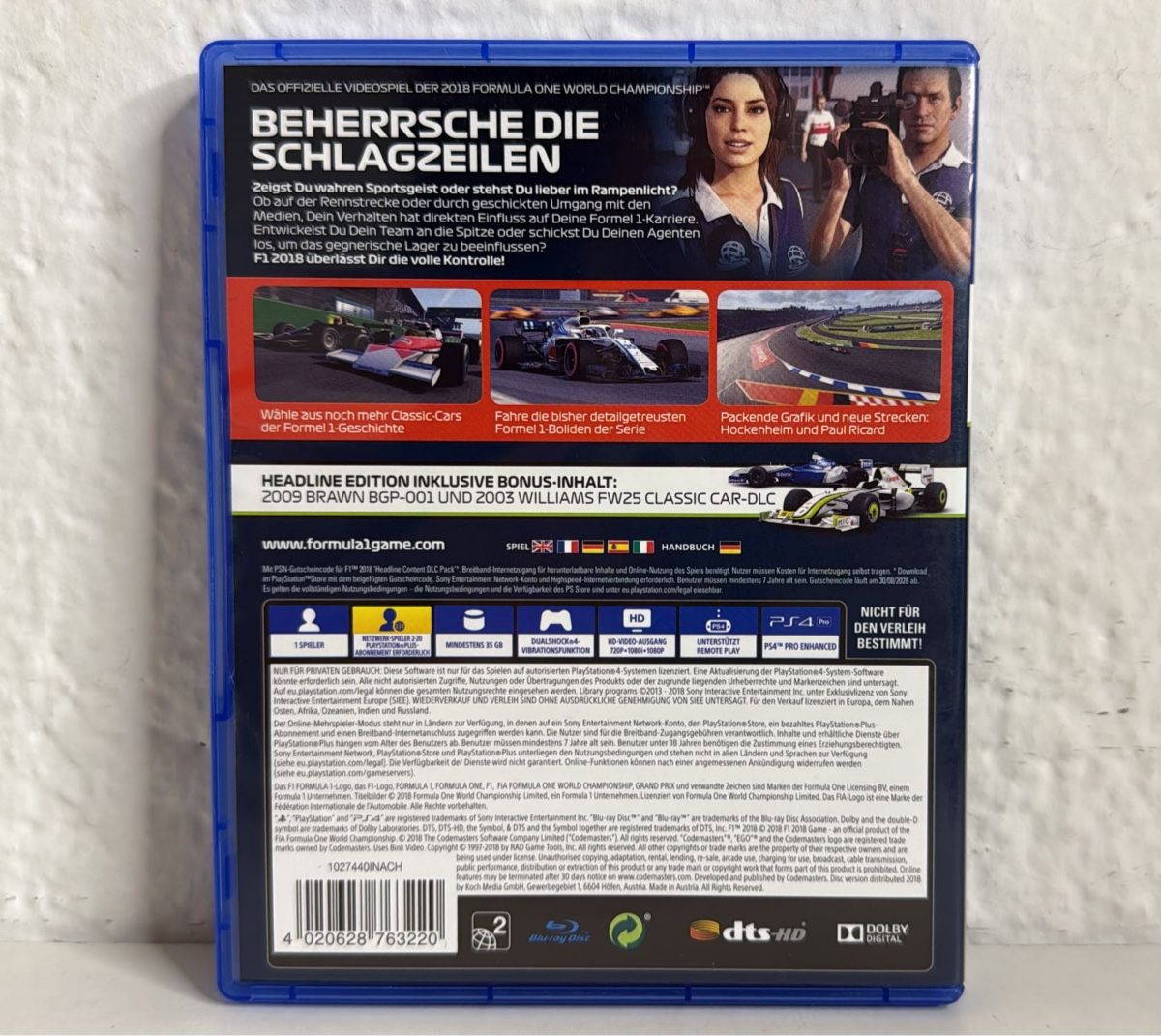 Sony Giochi: F1 2018 Headline Edition - PS4/PS5 Game – Usato da Ehrendingen venduto da bubulence 1