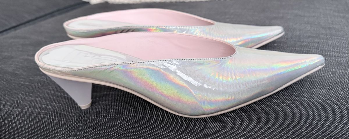 Scarpe da uomo: Mules RAS argentées  ✨taille 40  – Nuovo (secondo la descrizione) da Courgevaux venduto da auxtrouvailles