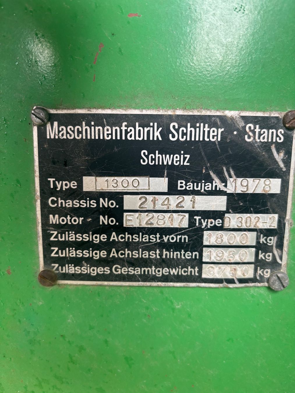 Schilter Tracteurs: Schilter 1300 – D'occasion à Flüelen par gis_y9fy 4
