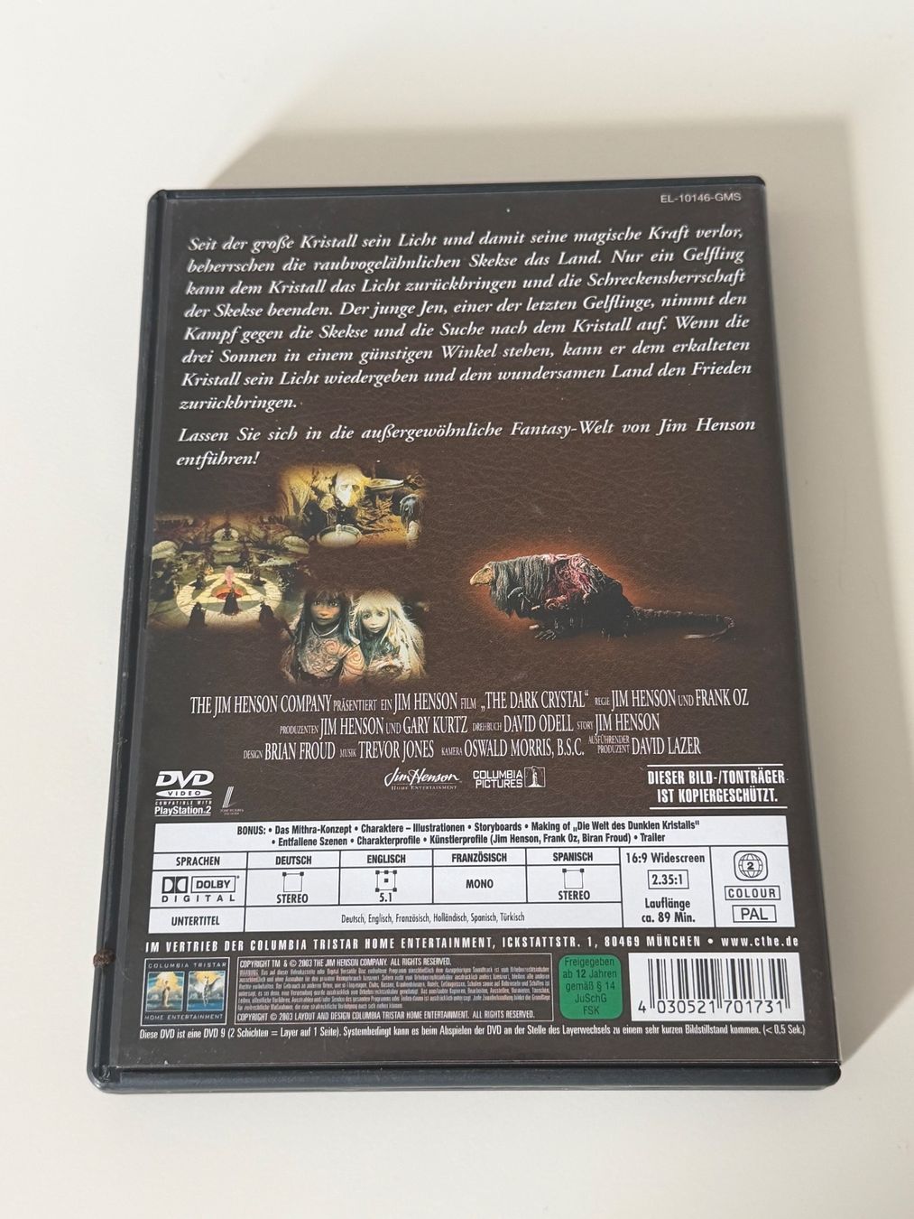 Tutti i DVDs: Der Dunkle Kristall Special Edition DVD – Usato da Altstätten SG venduto da sheamus 1