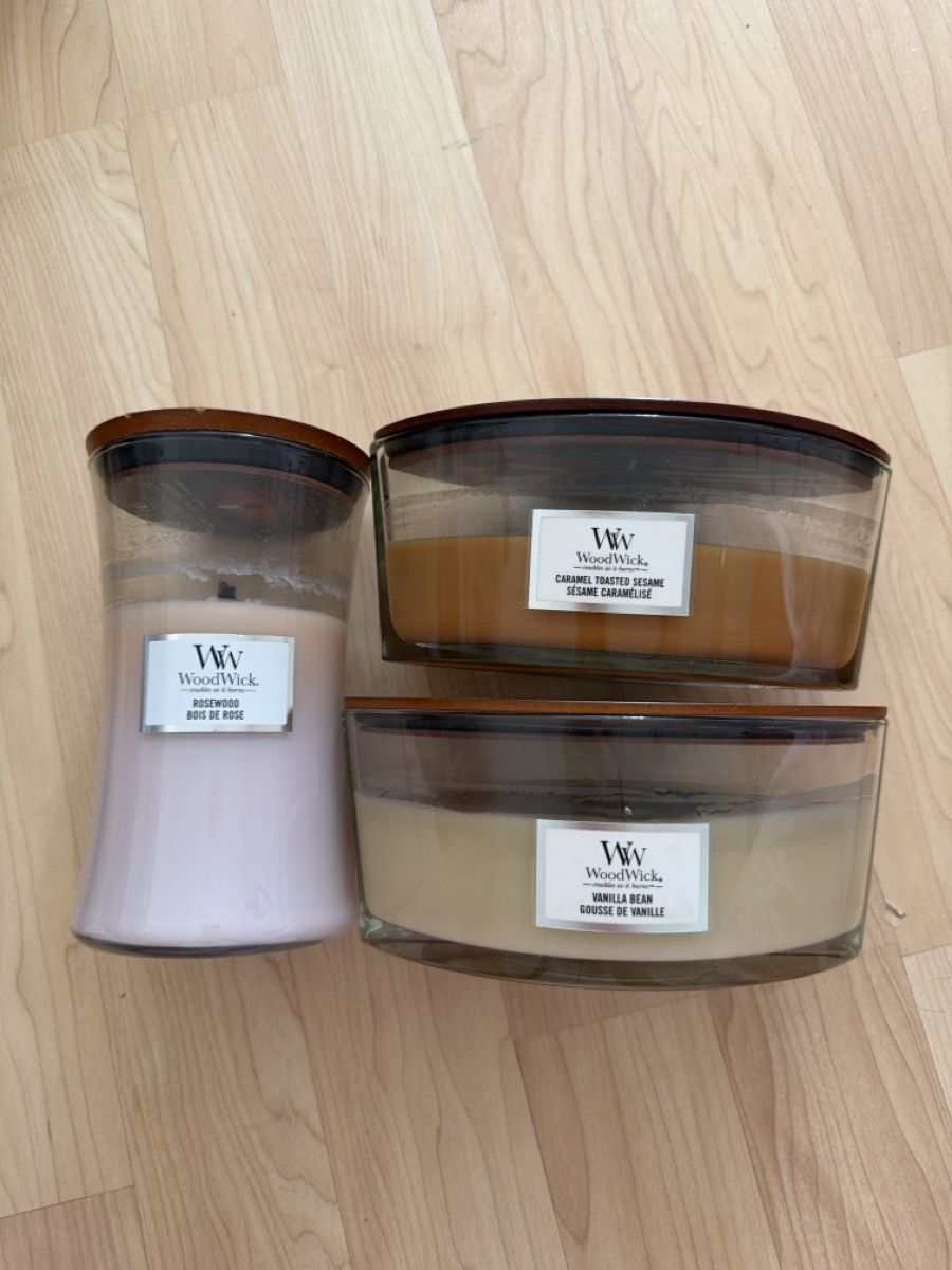 Woodwick Candele: 3x Wood Wick Kerzen – Usato da Regensdorf venduto da __Claudia_