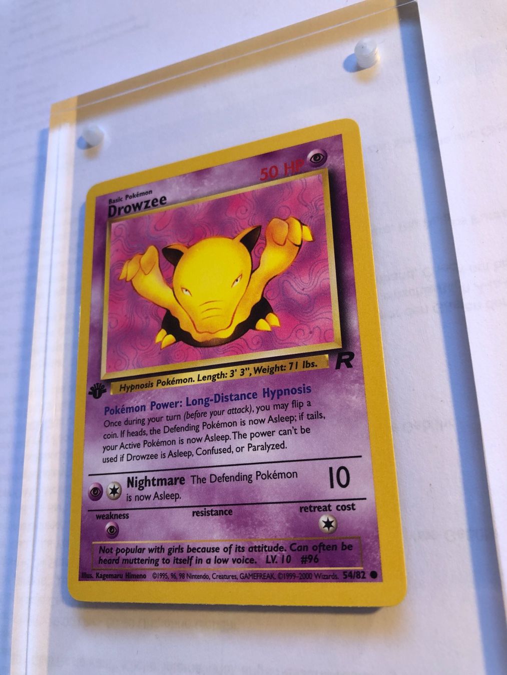 Sammelbilder & Trading cards: Drowzee 1st Team Rocket - MINT - ab 1.- – Gebraucht aus Giubiasco von dan_pr8b 2