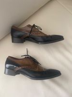 RARITÄT - stylischer PRADA Schuh, nero/braun, 38.5