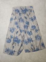 Écharpe imprimé floral bleu clair léger pour femme