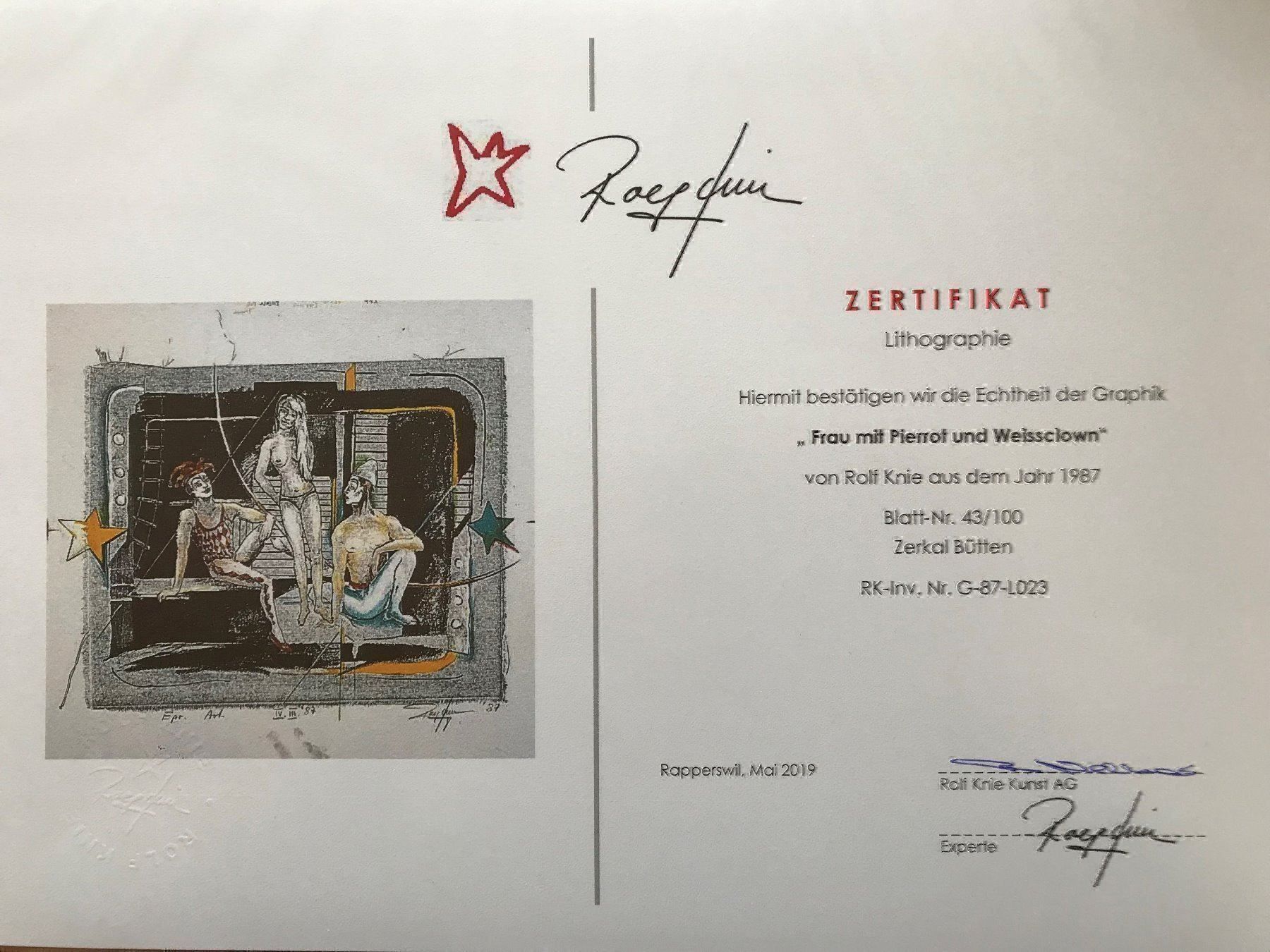 Grafica & Litografie: Rolf Knie, Lithographie – Nuovo (secondo la descrizione) da Einsiedeln venduto da artgallery59 6