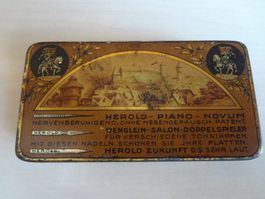 Boîte d'aiguille ancienne - gramophone - Grammophonnadeln