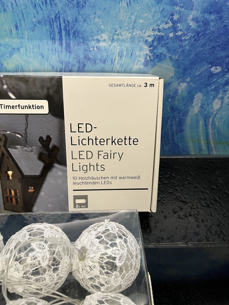 Lichterketten & Leisten: LED Lichterkette Häuschen Christbaumkugeln Weihnachtsdeko – Neu und originalverpackt aus Frauenfeld von Babytimmy 2