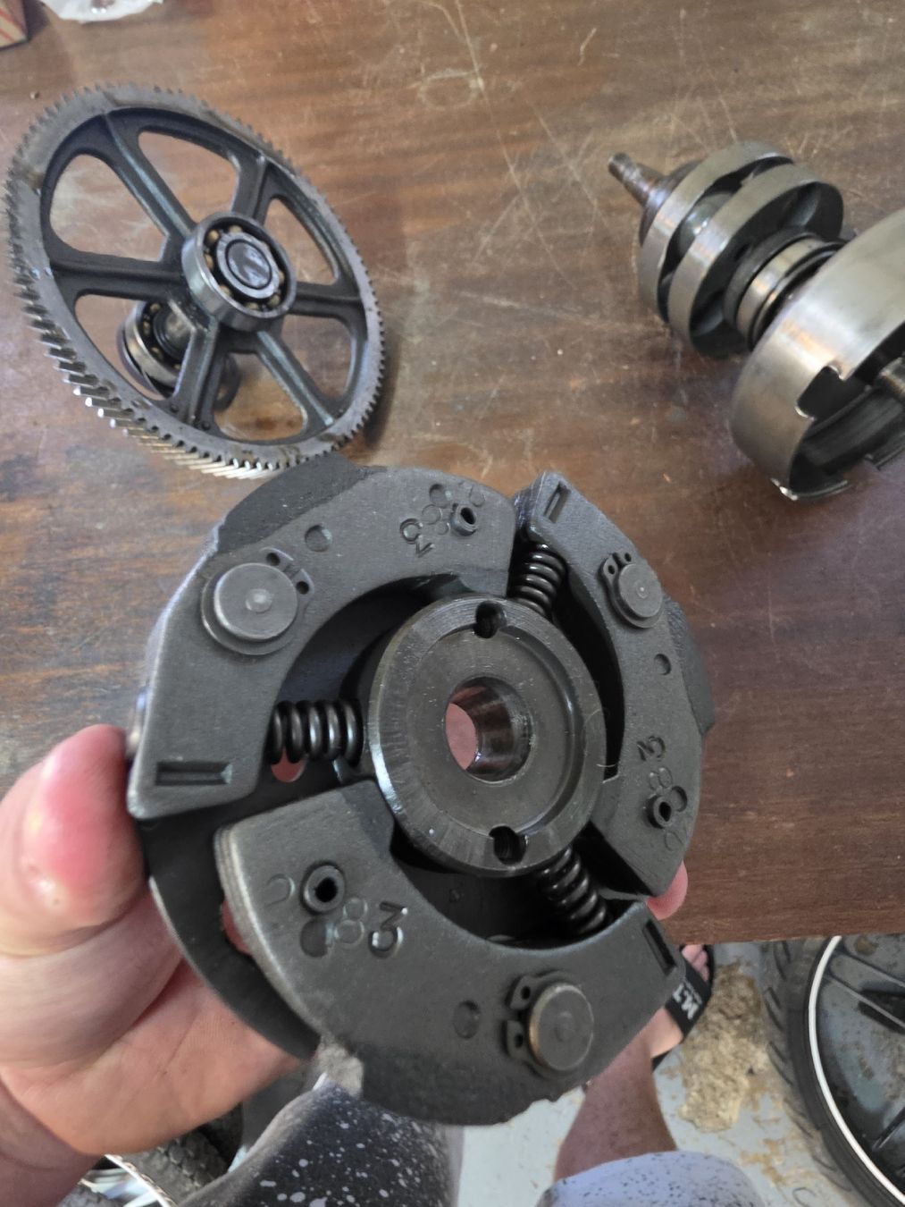 Parti ricambio per ciclomotori: E50 getriebe set mit 3 Backen surlfex Kupplung Puch  – Usato da Lenggenwil venduto da Opc_Power 5