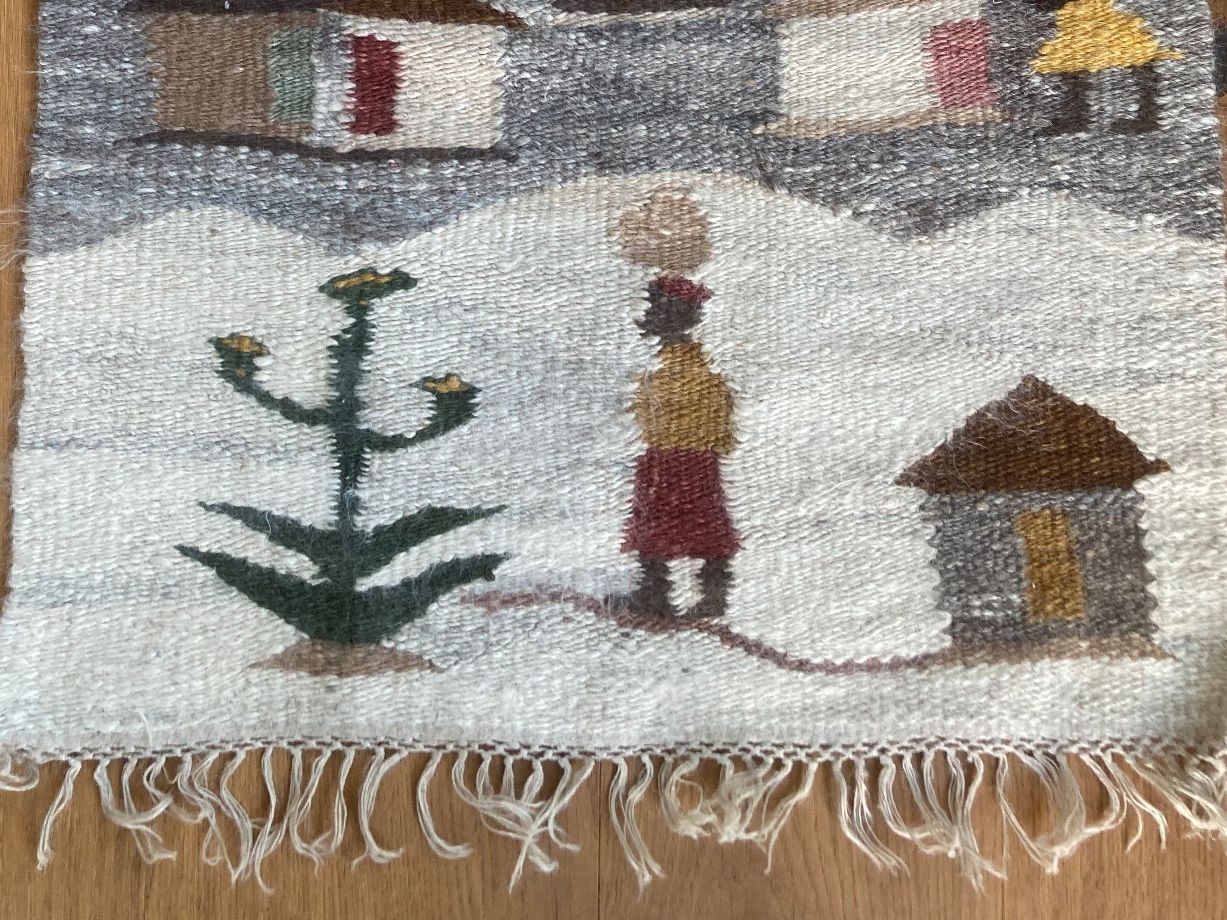 Tappeti: Südafrikanische Wohnkunst Teppich Lesotho Dorf – Usato da Worblaufen venduto da Invintage64 2