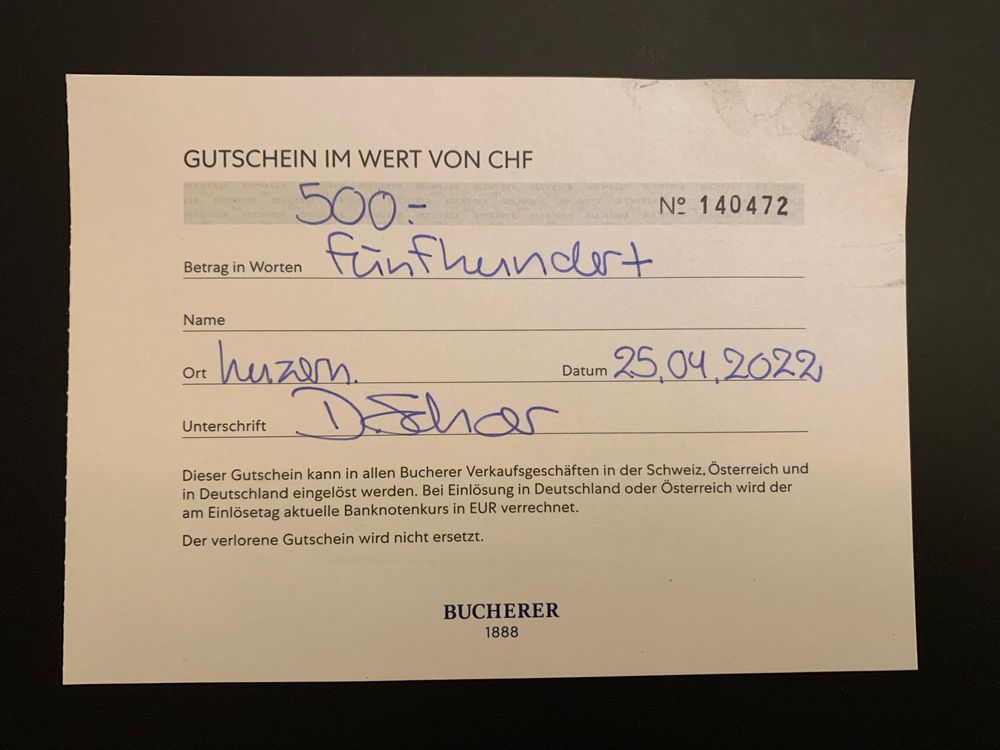 Bucherer rabatt discount