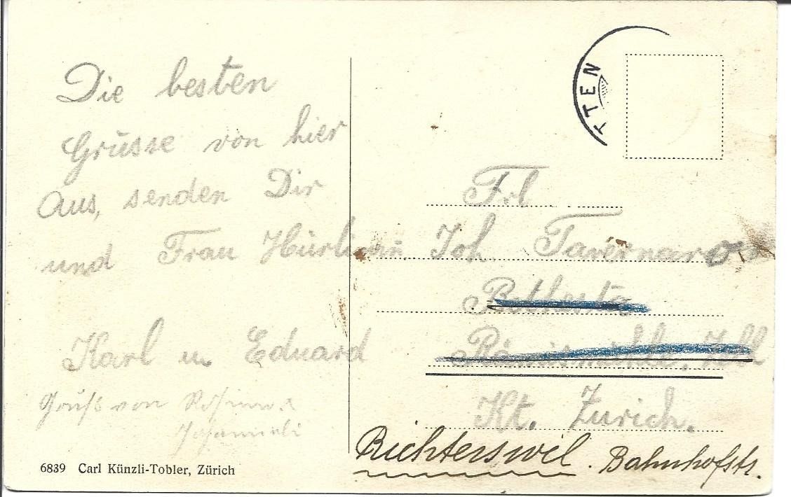 Cartoline postali: AK  Ferienheim Richterswil – Usato da Appenzell venduto da mai25 1